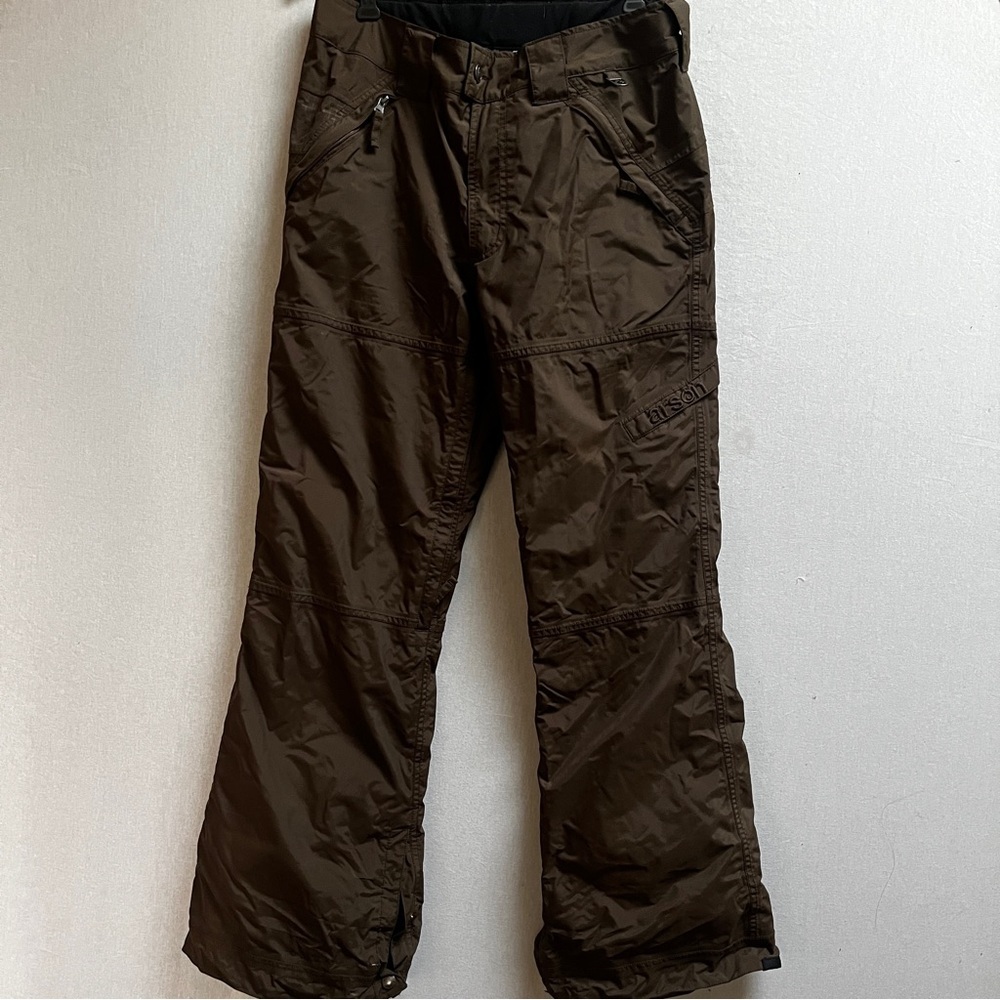 Arson Men's snowboarding ski Brown Pants Sz M
